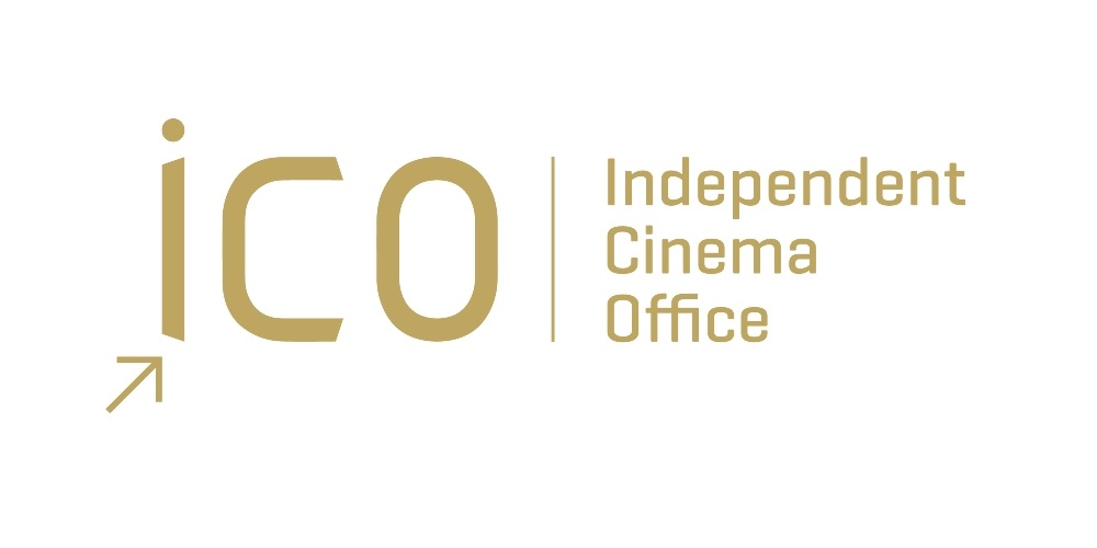 Logo for the Independent Cinema Office - the letters i c o followed by the words Independent Cinema Office