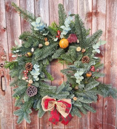 Christmas Wreath made by Lizzy Rogers