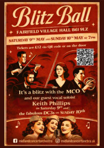 Flyer for the Midland Concert Orchestra The Blitz Ball