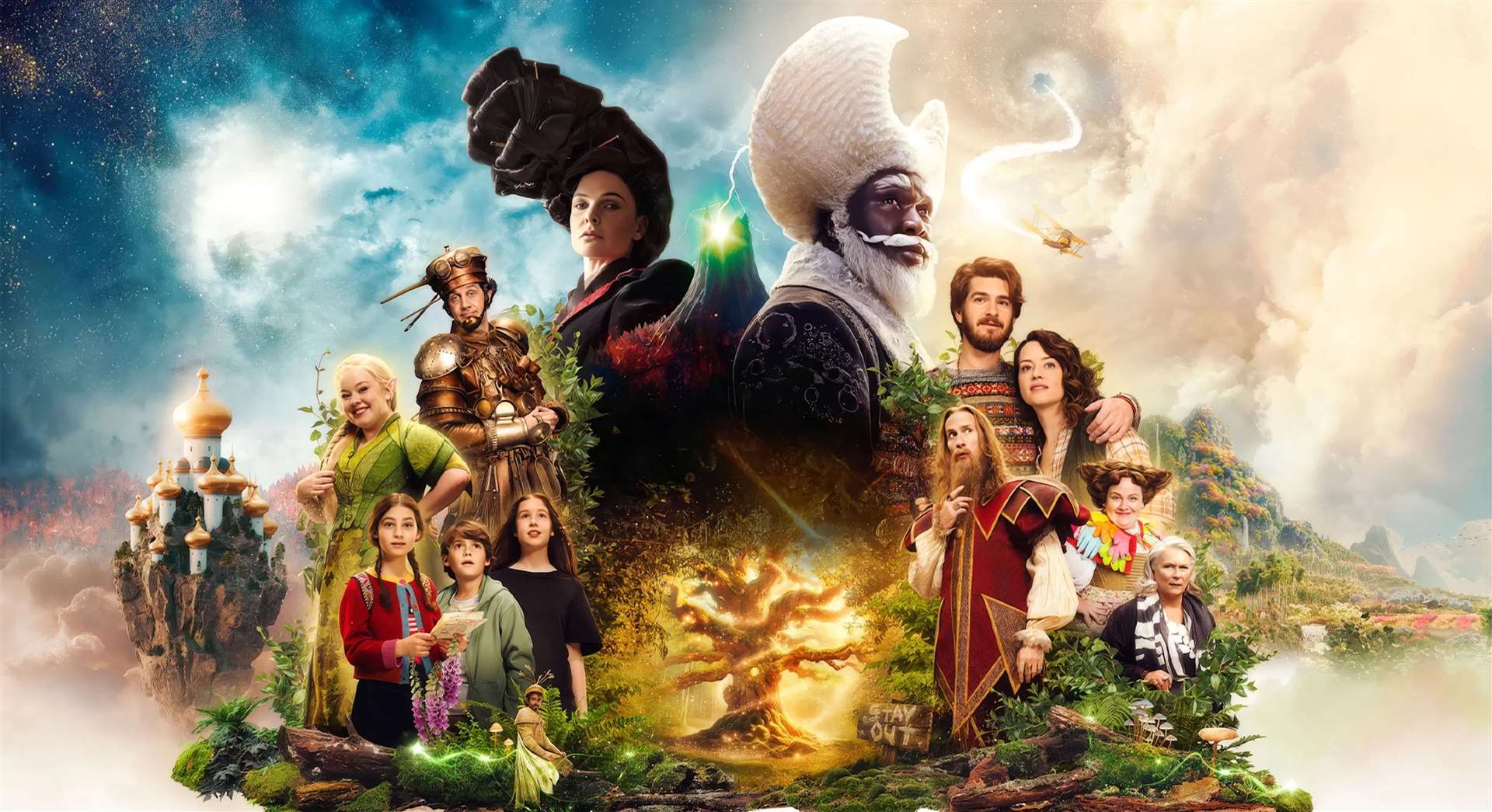 QUAD for The Magic Faraway Tree, poster shows characters from the film